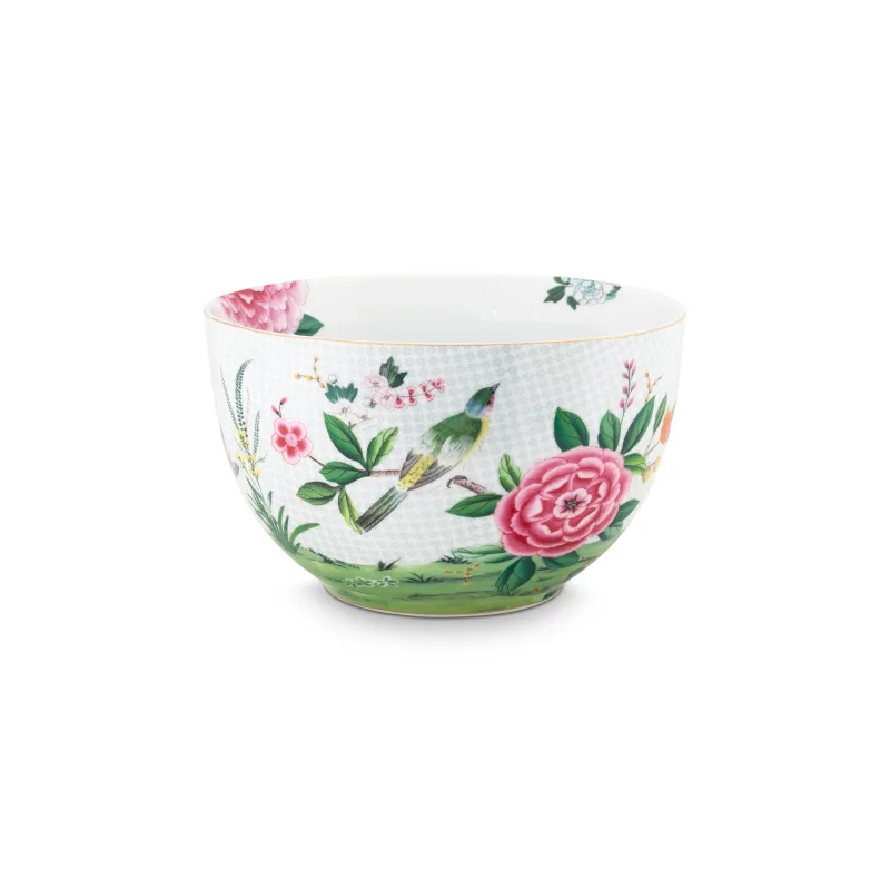 Pip Studio Blushing Birds miska Ø23cm, bílá