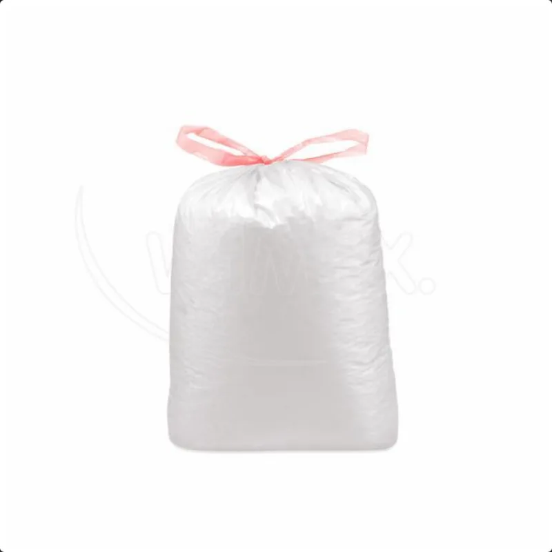 Pytle na odpadky 120 l zatahovací bílé 70 x 100 cm (Typ 50) [10 ks] (69711)