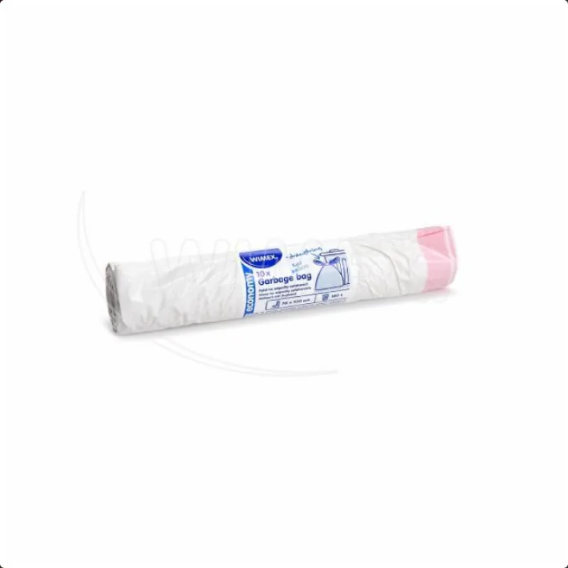 Pytle na odpadky 120 l zatahovací bílé 70 x 100 cm (Typ 50) [10 ks] (69711)