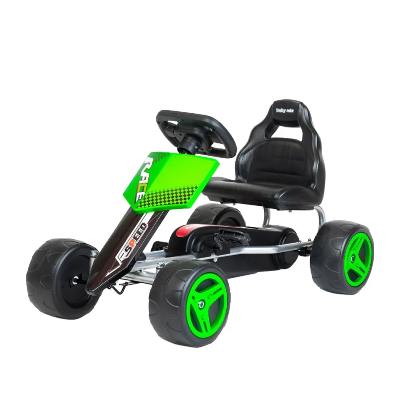 Detská šliapacia motokára Go-kart Baby Mix Speedy zelená