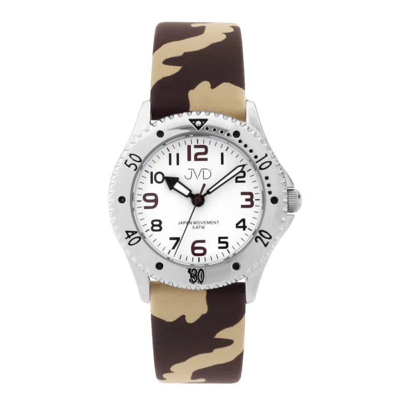 JVD Dětské chlapecké maskáčové hodinky JVD J7203.1
