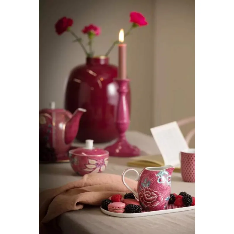 Pip Studio Flower Festival mlékovka 250ml, růžová