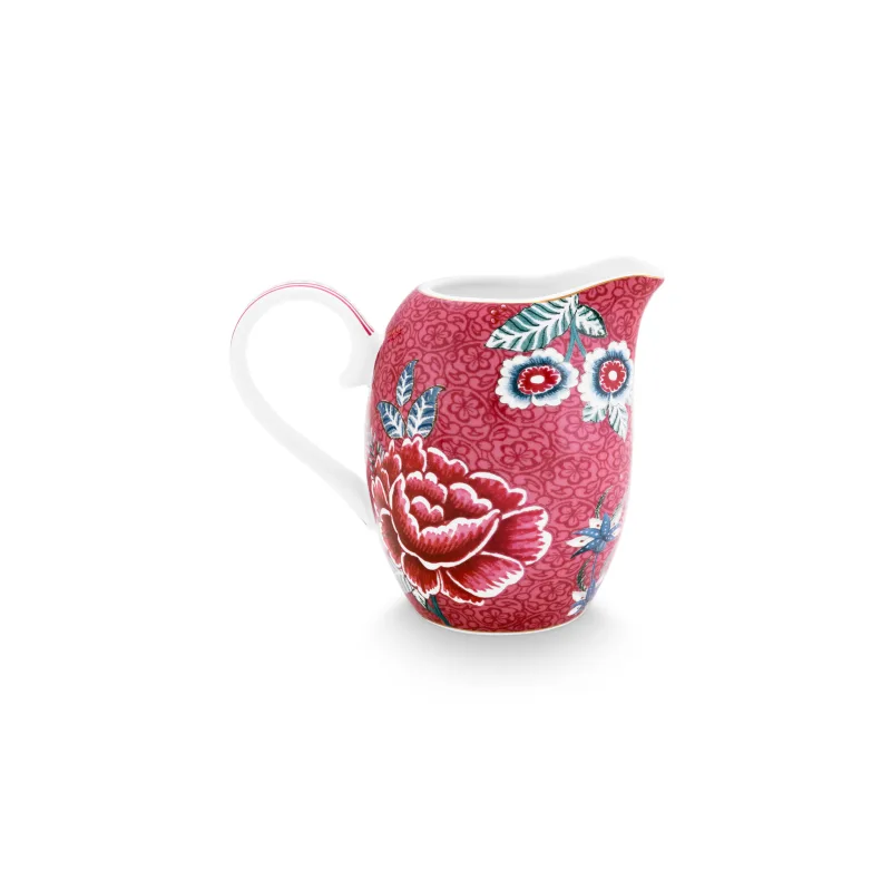 Pip Studio Flower Festival mlékovka 250ml, růžová