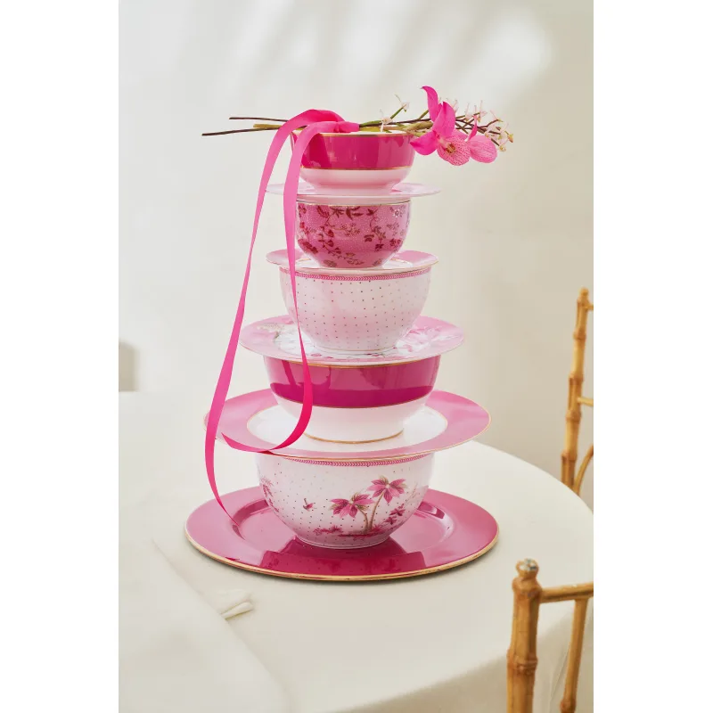 Pip Studio Jolie Flowers miska ∅12cm, růžová