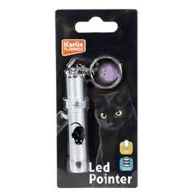 Hračka kočka LED světlo laser motiv MYŠ 8 cm 1 ks