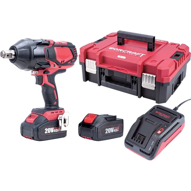 Set Worcraft XCUBE007 ShareSYS Toolbox, uťahovák CIW-S20LiB-1800, 2x 4.0 Ah akumulátor, 1x nabíjačka