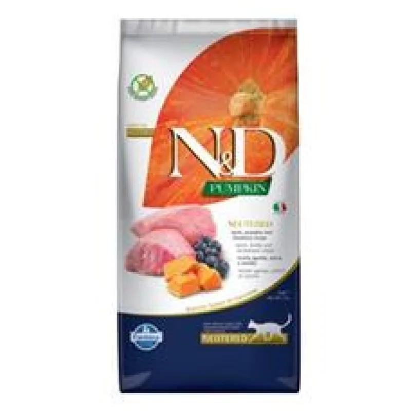 N&D Pumpkin CAT Neutered Lamb & Blueberry 300 g