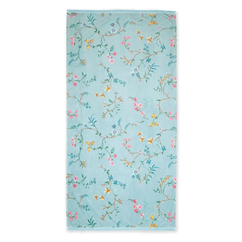 Pip Studio ručník Les Fleurs 70x140cm, modrý