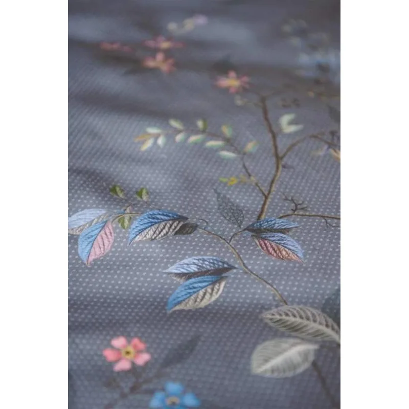 Pip Studio perkálové povlečení Kawai Flower modré 200x200 + 2x 70x90 cm