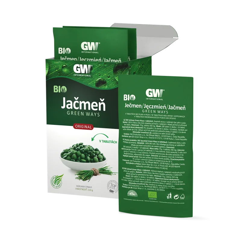 BIO Jačmeň Green Ways tablety (210 g)