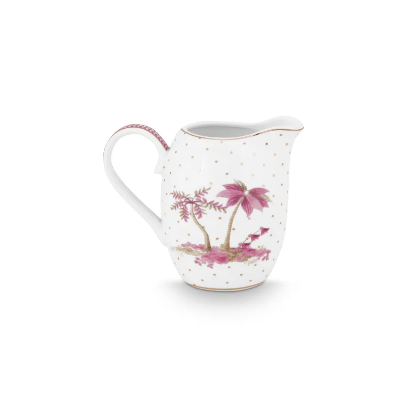 Pip Studio Jolie Dots Gold mlékovka 250ml, růžová