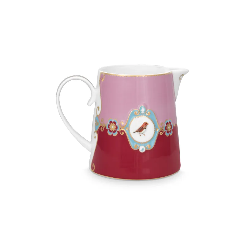 Pip Studio Love Birds Medallion džbán 900ml, červeno-růžová