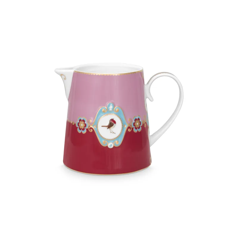 Pip Studio Love Birds Medallion džbán 900ml, červeno-růžová