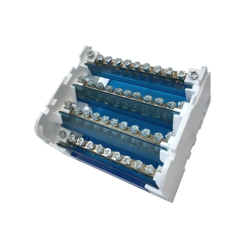 VCX Power Distribučný blok VCX BLK 411 / 4 póly / 11 otvorov / 125A / na DIN lištu