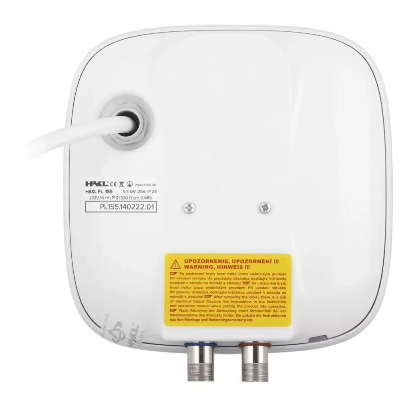 HAKL PL SET 4,5kW ohrievač vody s drezovou pákovou batériou 18cm IconicLine HA20PLSET145