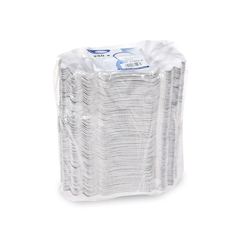 Papírové misky oválné 10.5 x 17.5 x 3 cm [250 ks] (71203)