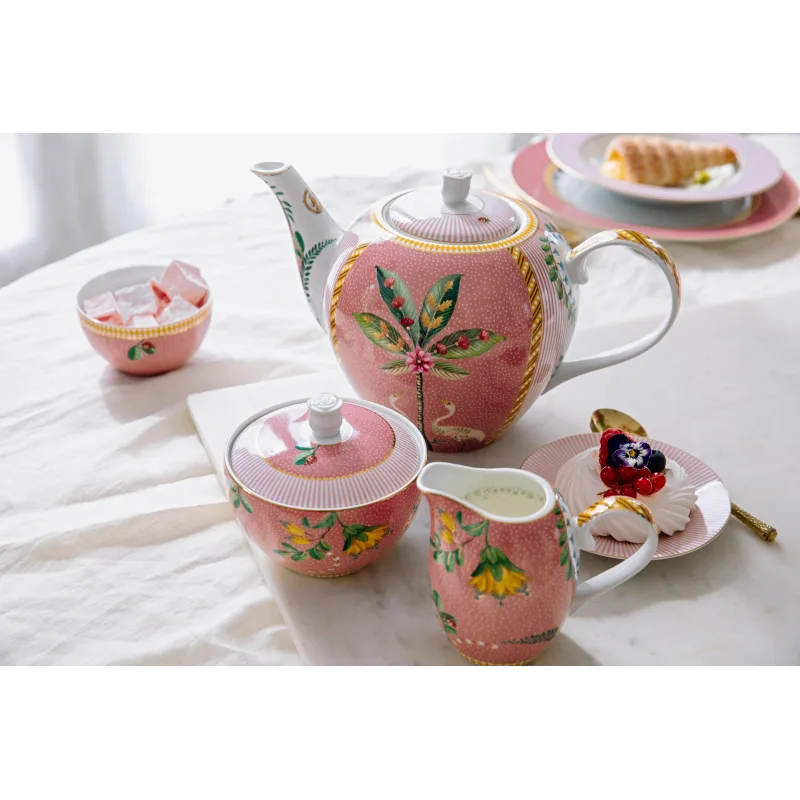 Pip Studio La Majorelle cukřenka 300ml, růžová