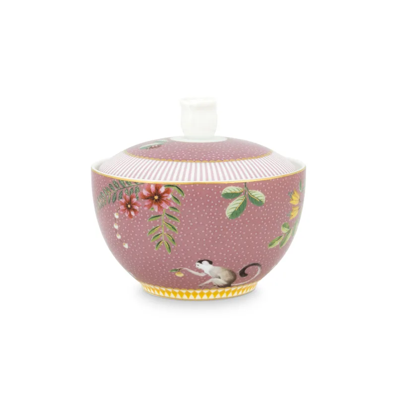 Pip Studio La Majorelle cukřenka 300ml, růžová