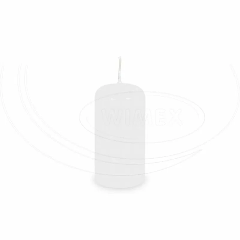 Svíčka válcová Ø 40 x 80 mm bílá [4 ks] (33100)