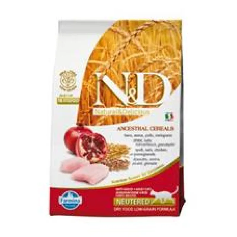 N&D LG CAT Neutered Chicken & Pomegranate 10 kg