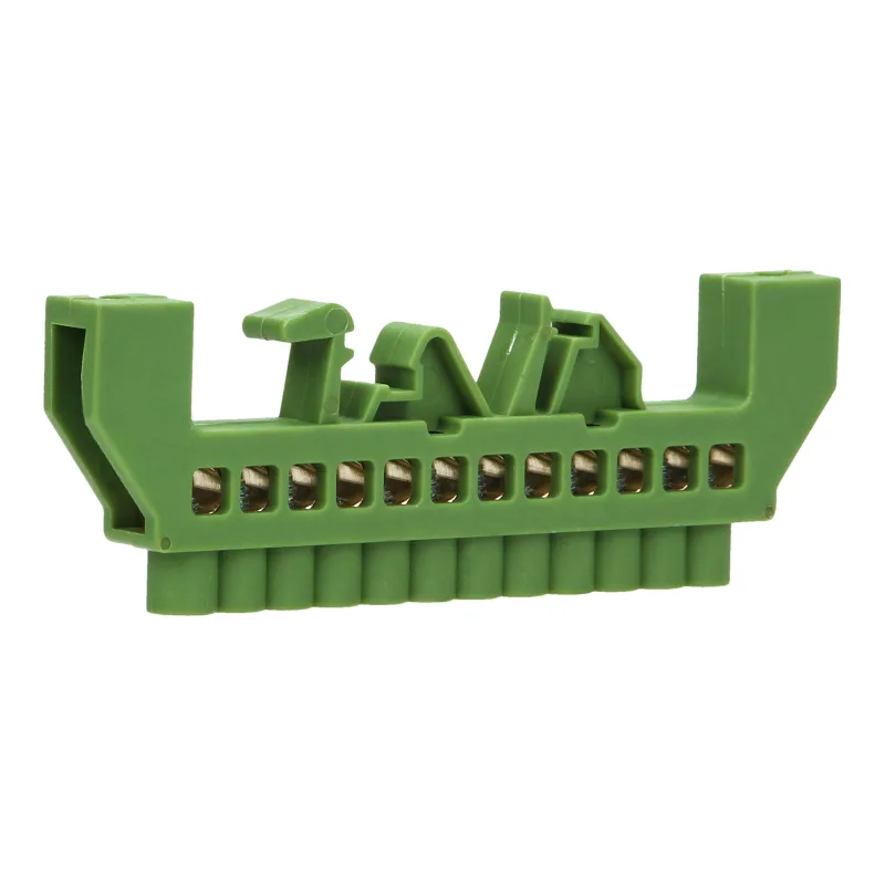 ORNO Zbernica na DIN lištu izolovaná zelená IP20, mostík zelený PE12 12x16mm2