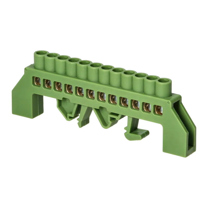 ORNO Zbernica na DIN lištu izolovaná zelená IP20, mostík zelený PE12 12x16mm2