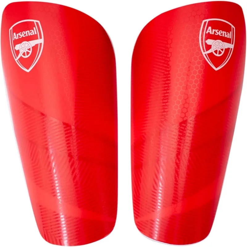 Arsenal futbalové chrániče na nohy červené detské - SKLADOM