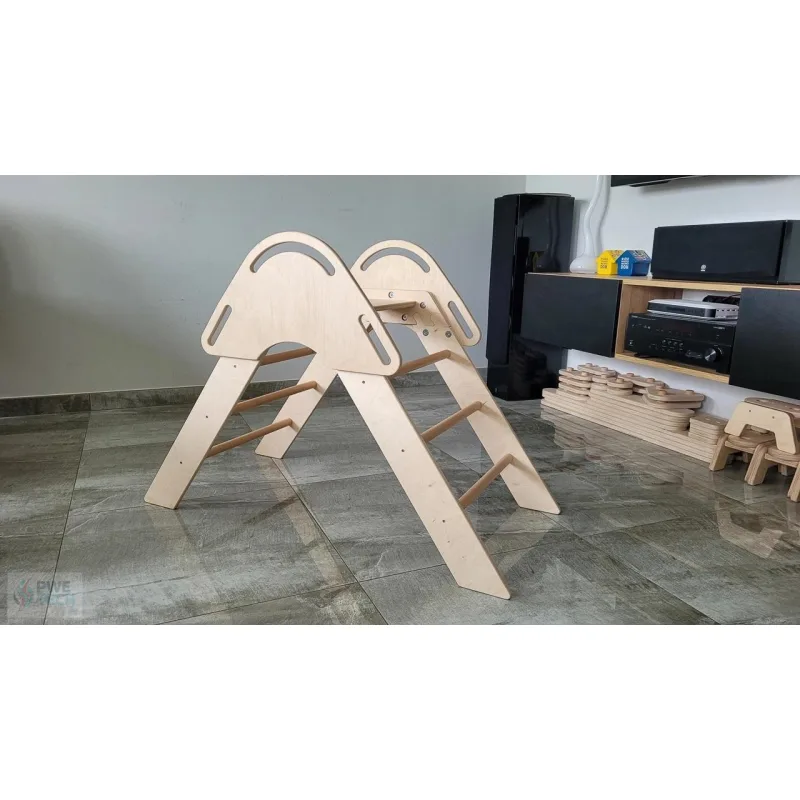 DAPAL Montessori Drevený rebrík V6 prírodný 300 × 850 × 150 mm