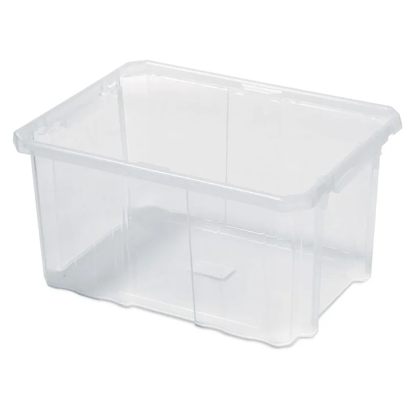 Plastový box úložný NCC16, transparentný, 40×30×20 cm