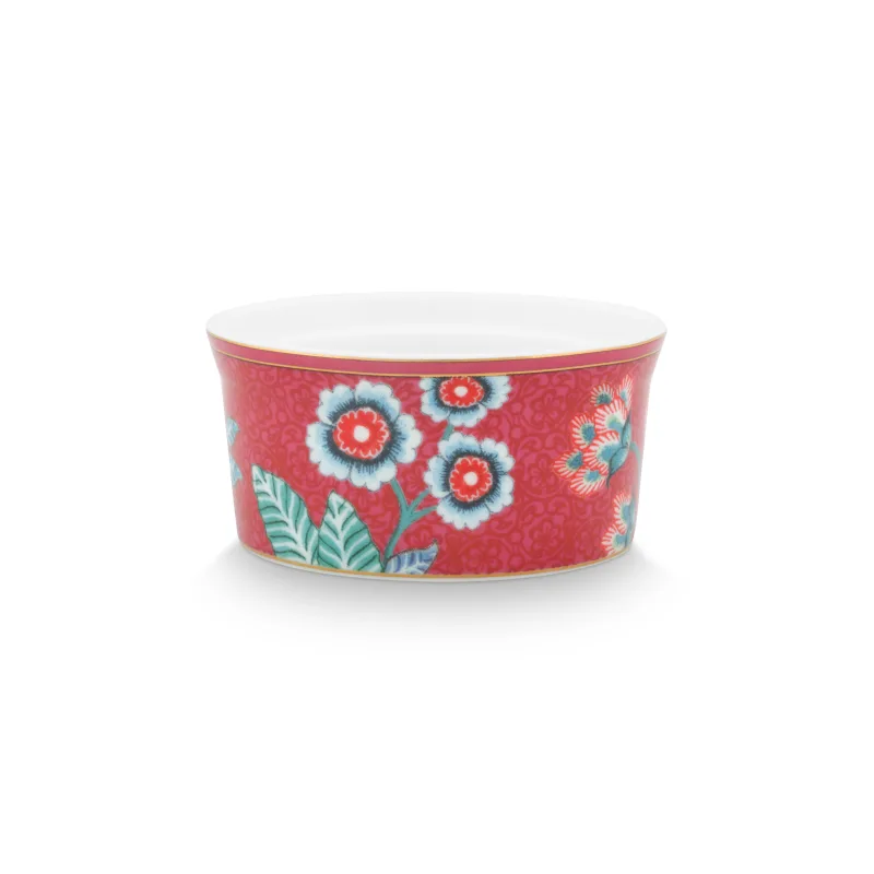Pip Studio Flower Festival zapékací mísa 8.7x4.3cm, tmavě růžová
