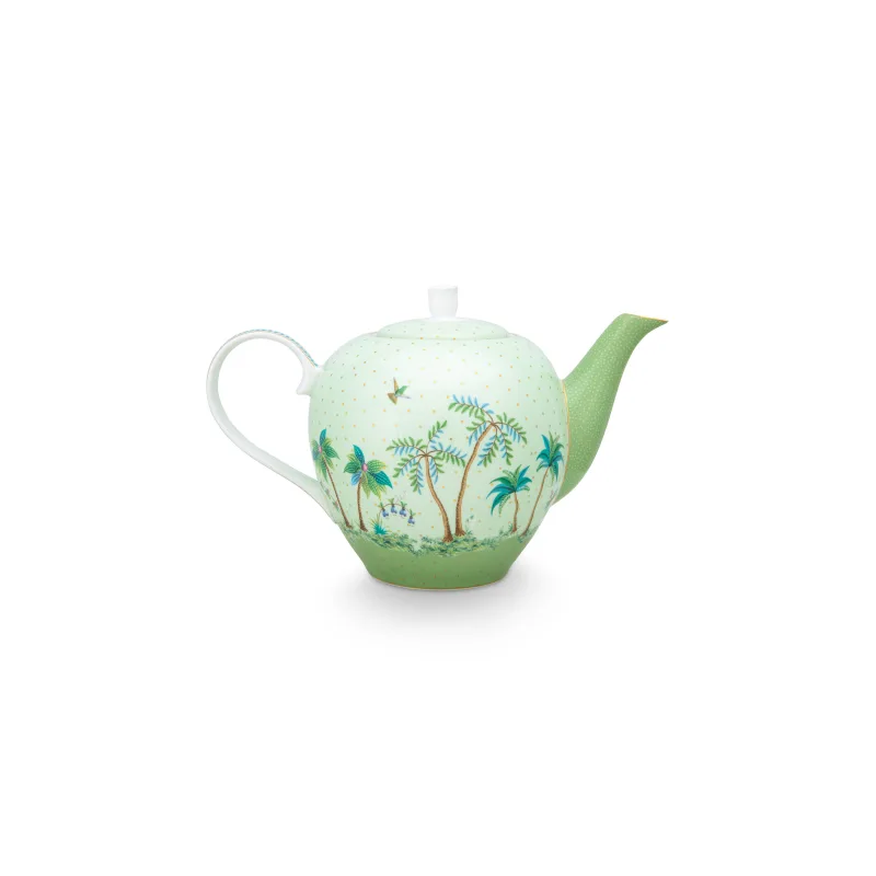 Pip Studio Jolie Gold Dots konvice 1.6l, zelená