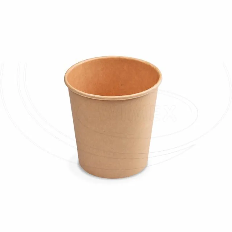 Papírový kelímek hnědý 200 ml, S (Ø 73 mm) [50 ks] (76420) 3N, CH2N,1N