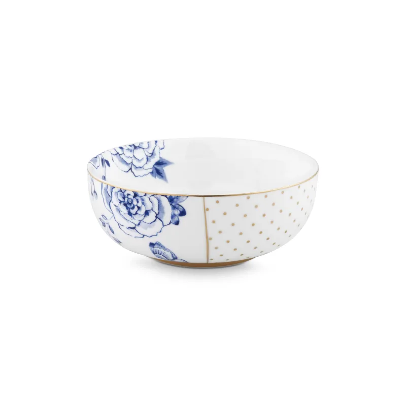 Pip Studio Royal White miska ∅12,5cm, bílo-modrá