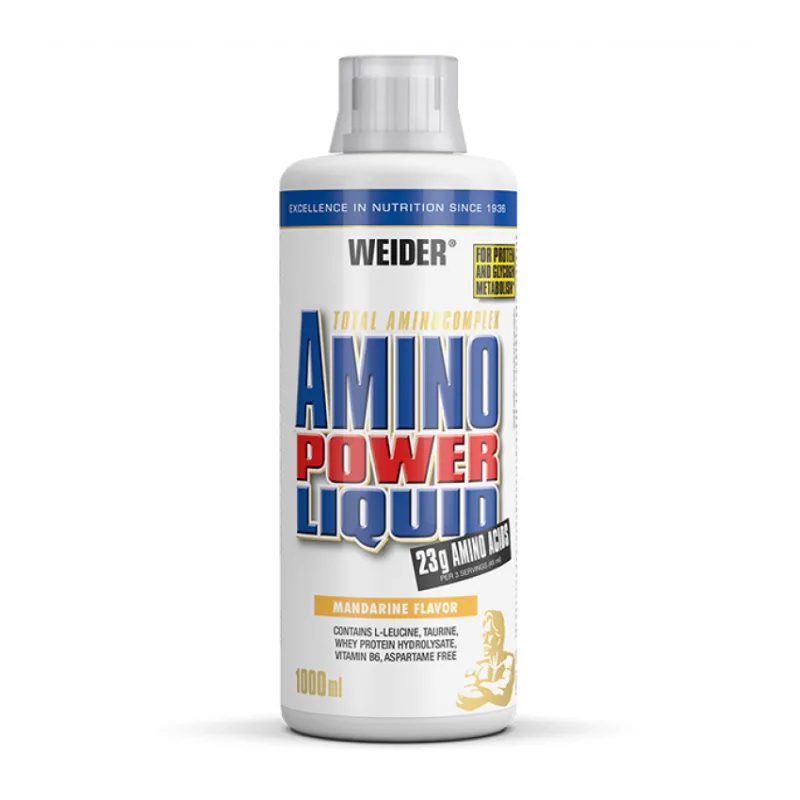 Amino Power Liquid 1000 ml - Weider Príchuť: Mandarinka
