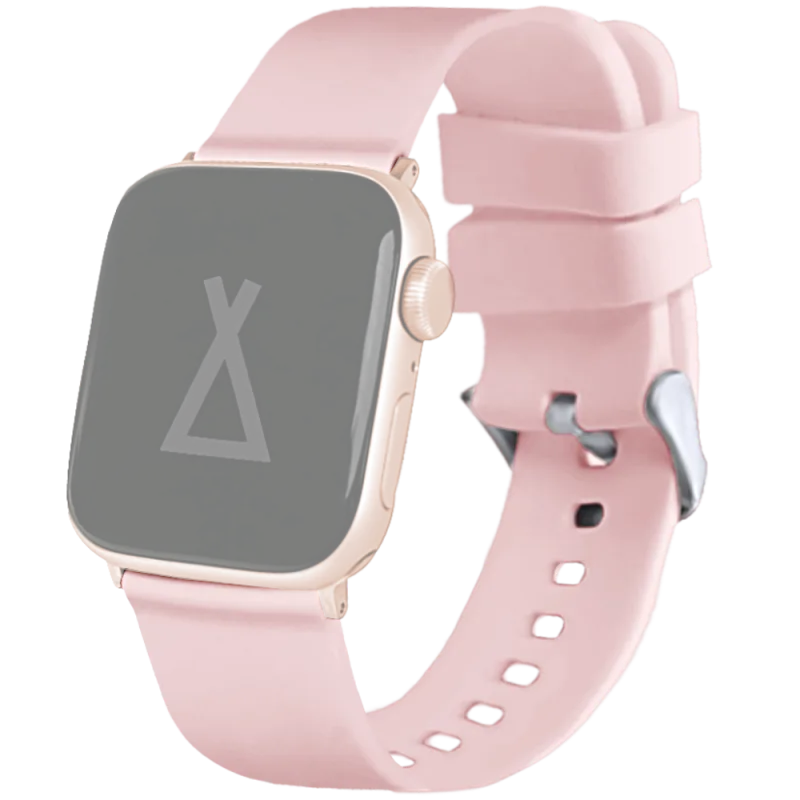 LAVVU Světle růžový silikonový řemínek na hodinky pro APPLE WATCH 38-40 mm LSXBPR1
