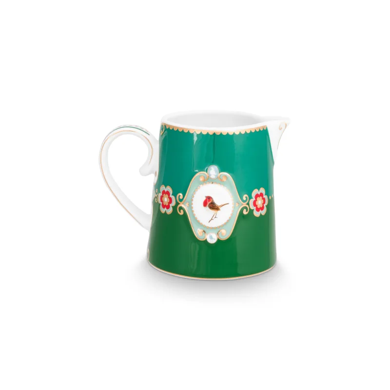 Pip Studio Love Birds mlékovka 270ml, zelená