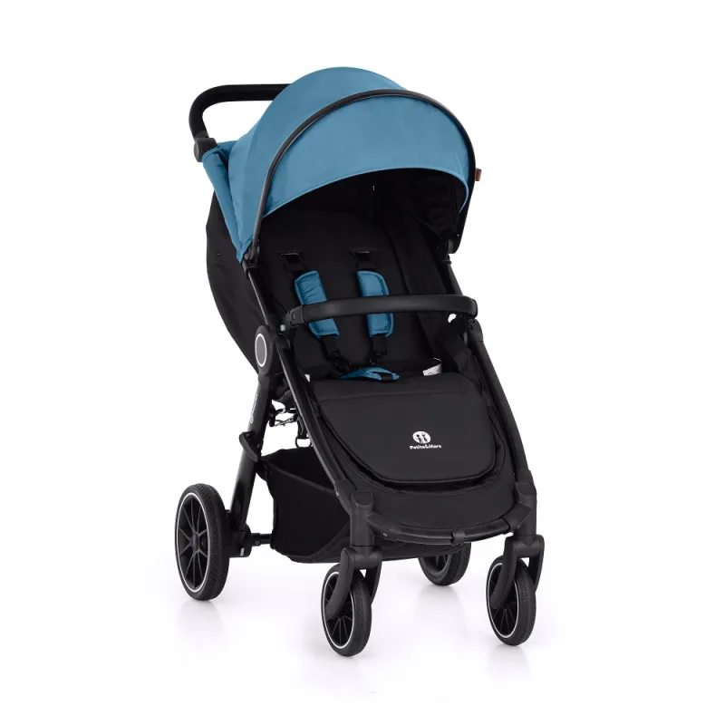 PETITE&MARS kočík športový Street+ RWS black ocean blue complete