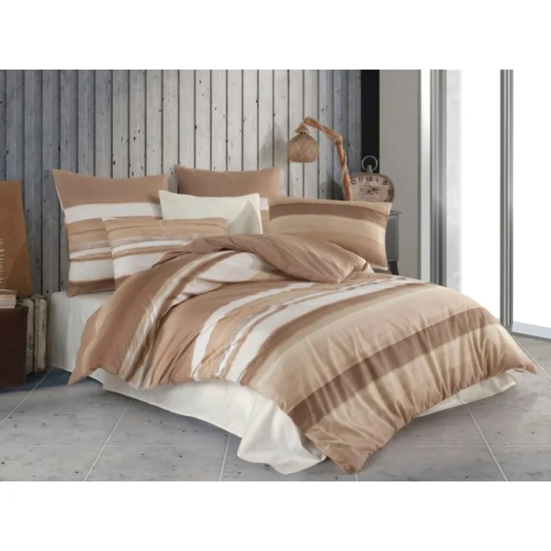 Krepové obliečky Orin beige 200x220/2x70x90 cm