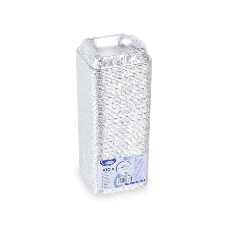 Popelník ALU 12,6 x 12,6 x 2,2 cm [100 ks] (79098)