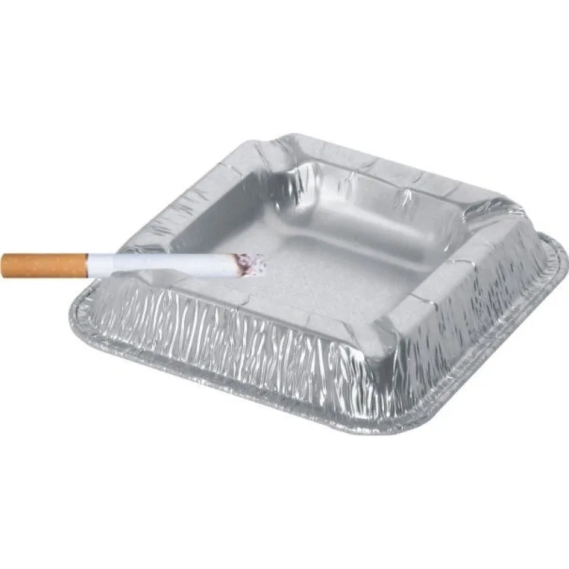 Popelník ALU 12,6 x 12,6 x 2,2 cm [100 ks] (79098)