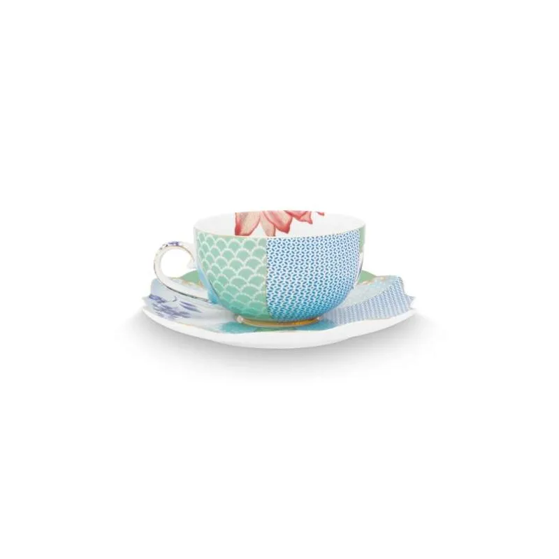 Pip Studio Royal Multi cappuccino šálek s podšálkem 210ml, barevný