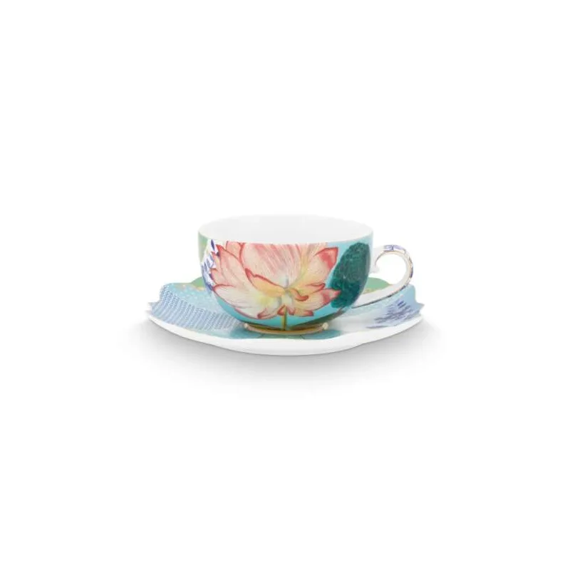 Pip Studio Royal Multi cappuccino šálek s podšálkem 210ml, barevný