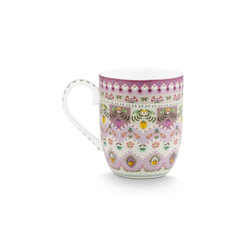 Pip Studio Lily & Lotus hrnek 180ml, lila