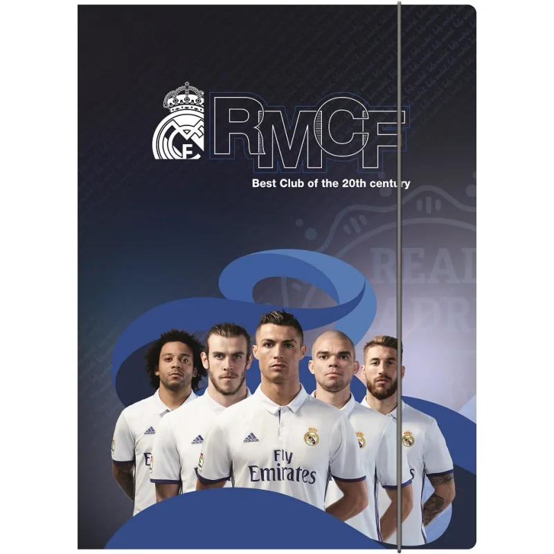 Real Madrid obal s gumičkou na zošity A4 - SKLADOM