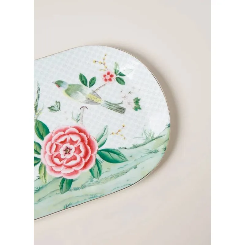 Pip Studio Blushing Birds servírovací tác 33.3x15.5cm, bílý