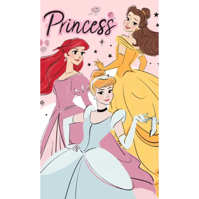 Detský uteráčik Princess Popoluška Ariel a Belle