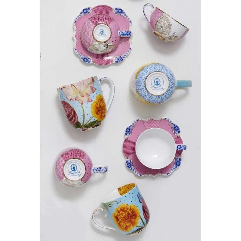 Pip Studio Royal Multi hrnek 230ml, růžový