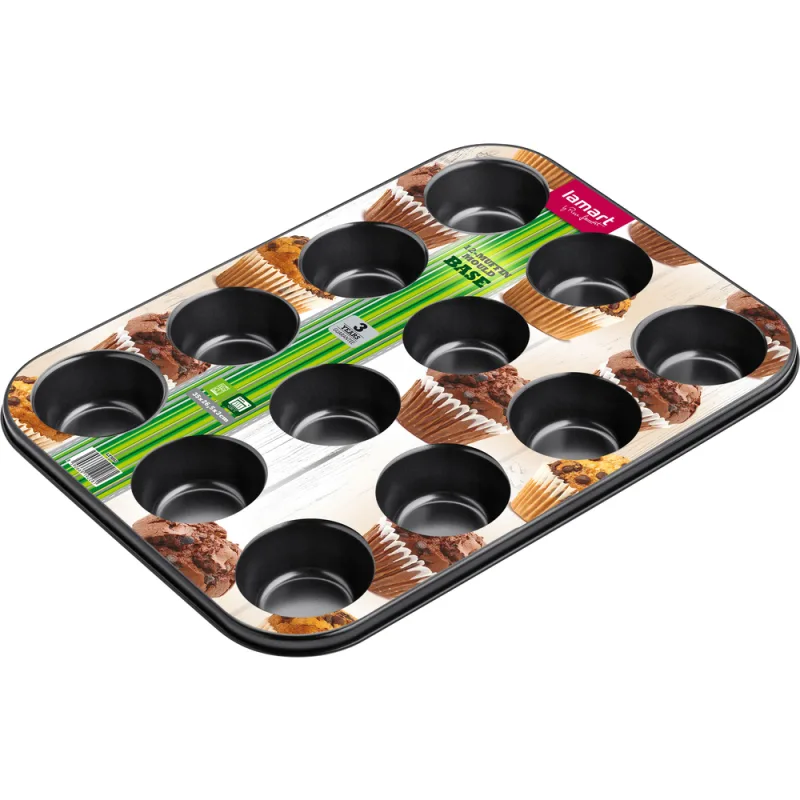 LT3072 Forma na 12 muffinů Lamart Base, 1 ks - E11B