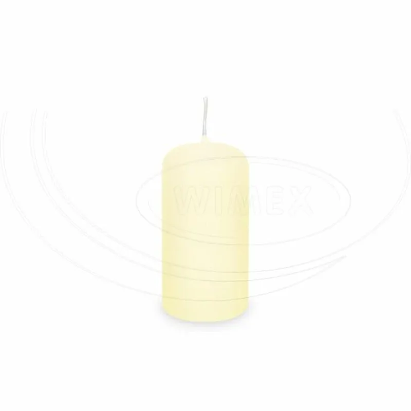 Svíčka válcová Ø 40 x 80 mm béžová [4 ks] (33109)
