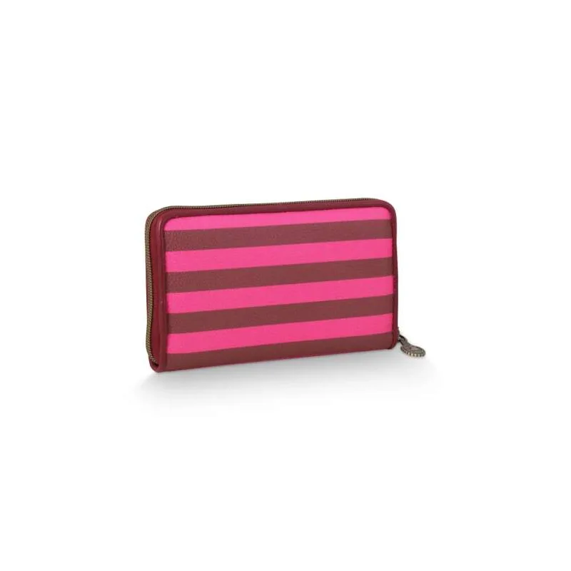 Pip Studio Willow Stripe Pink peněženka, růžová